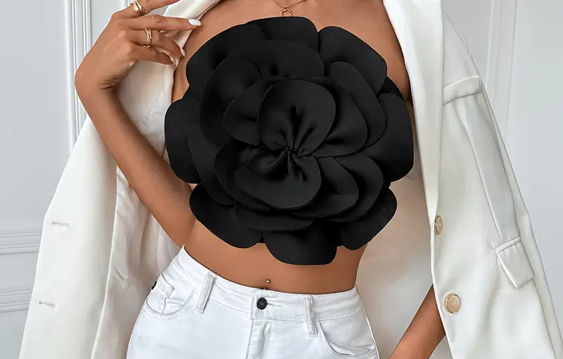 Crop tops Nura Collection Crop top modern për femra Crop tops trendy verore Crop tops stil dhe rehati Crop tops outfit casual